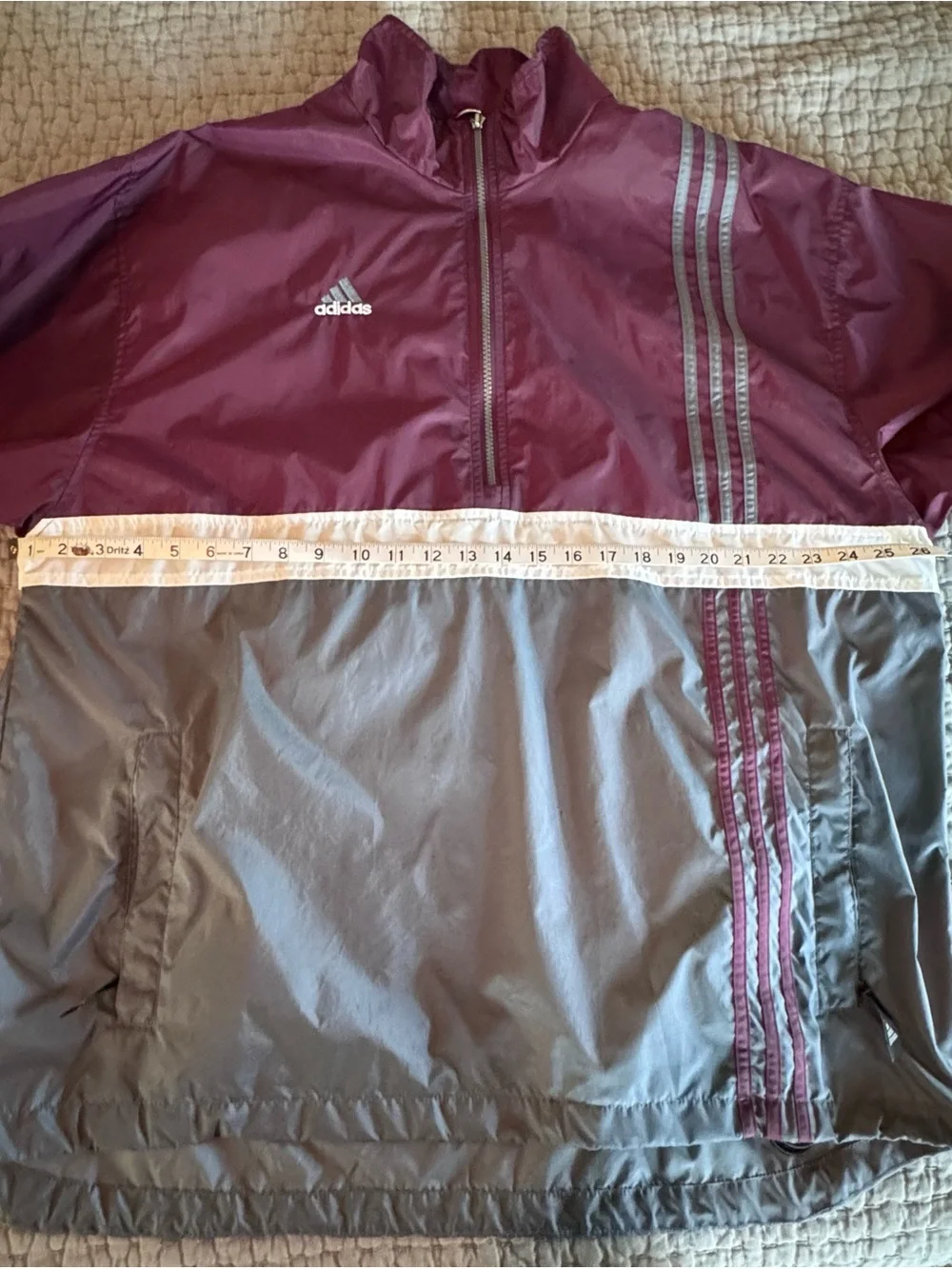 VTG Adidas 1/2 Zip pullover “Tracker HZ” windbreaker 1990s